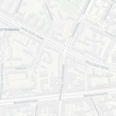 Straßen und Gebäude im Berliner Stadtteil Charlottenburg als räumlicher Kontext