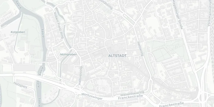 Übersichtskarte Halle (Saale)
